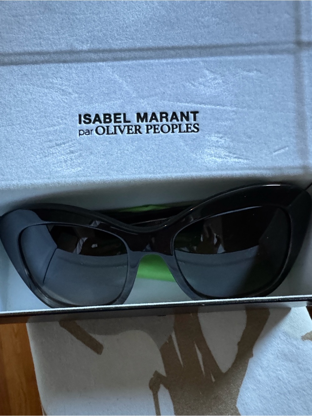 Isabel Marant x Oliver Peoples Black Cat-Eye Sunglasses